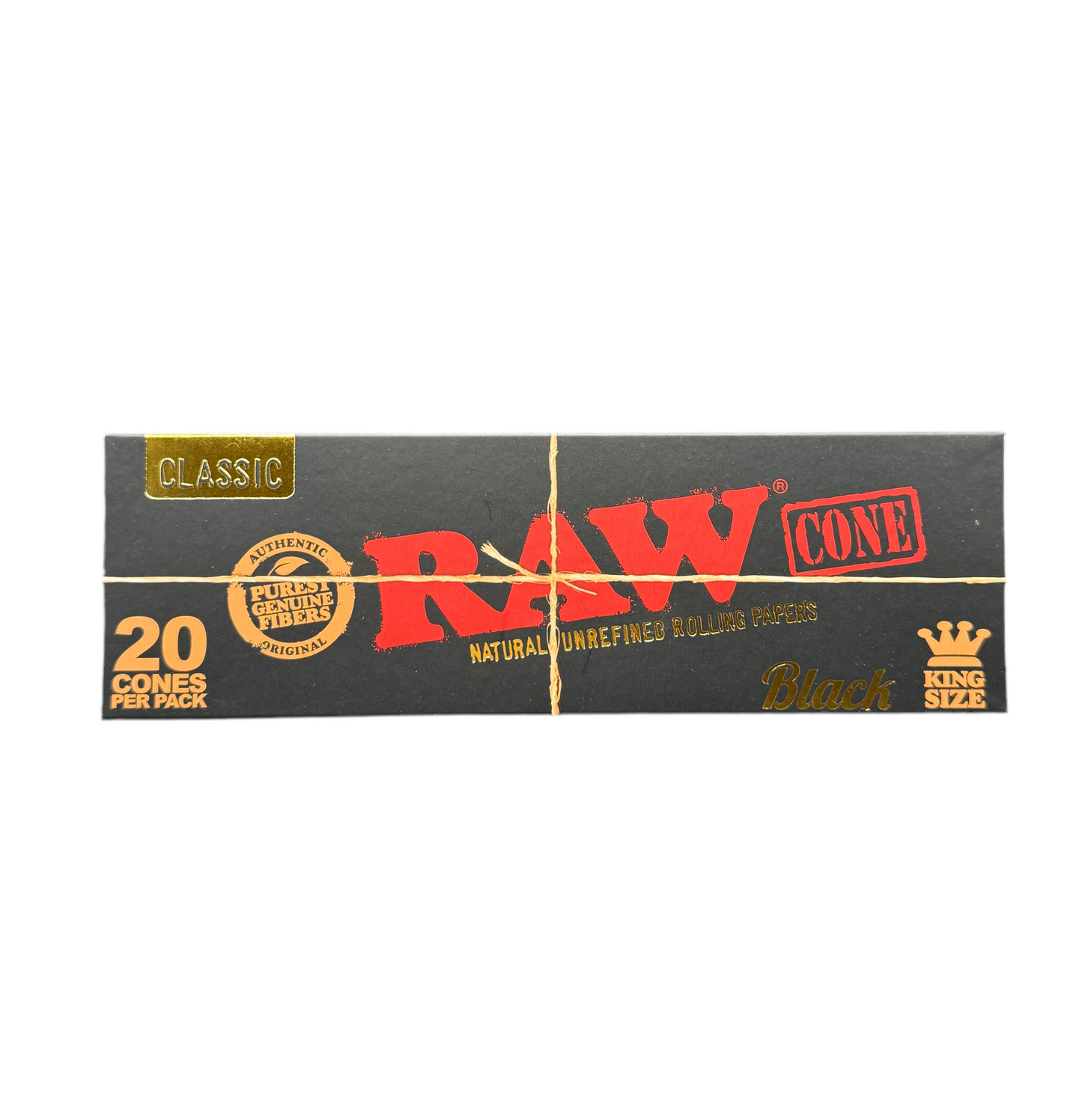 RAW Black PreRolled Cones King Size 20er Pack