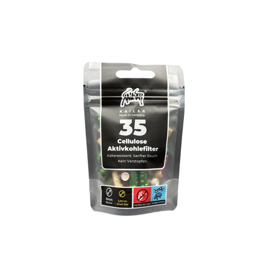KAILAR® Aktivkohlefilter Cellulose Slim Mixed (35 Stk)