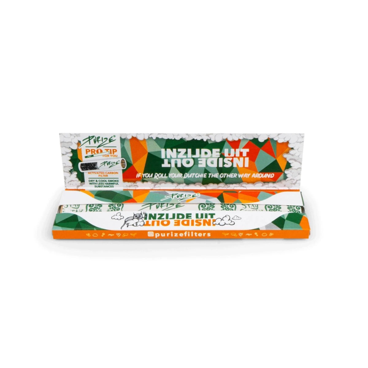 PURIZE® Inside Out Papers King Size Slim Box 32 Blatt