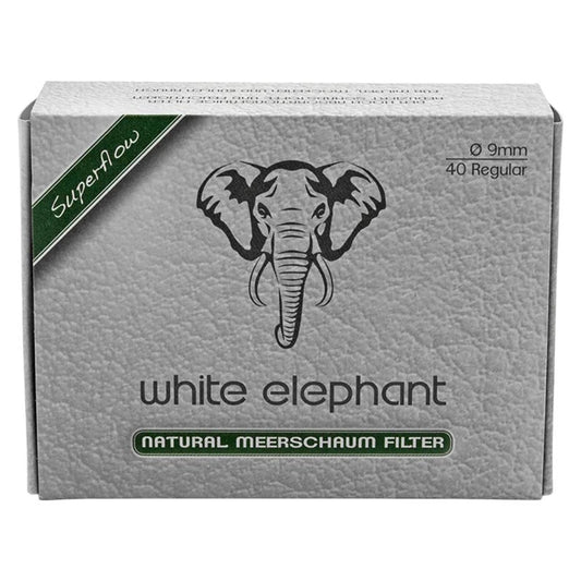 White Elephant Meerschaumfilter 9 mm / 40 Stk