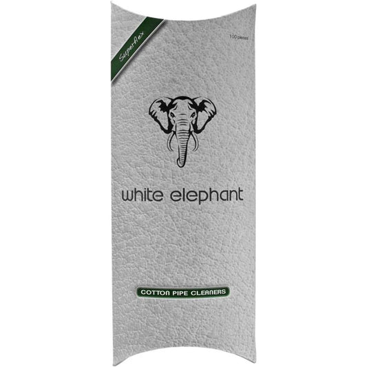 white elephant cotton pipe cleaner / 100 Stk