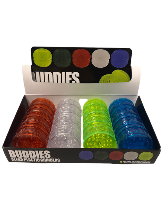 Buddies Plastik Grinder bunt ø 58 mm 2-teilig