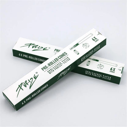 PURIZE® PreRolled Cones mit Aktivkohlefilter (6 Stück)