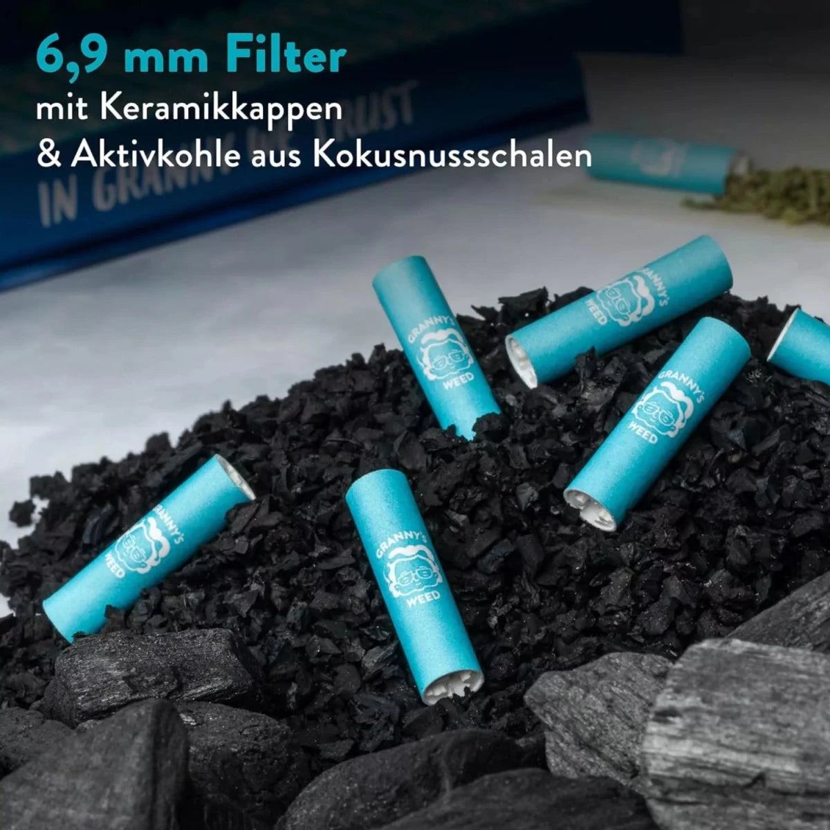 Grannys Weed Aktivkohlefilter 6,9mm 50 Stk